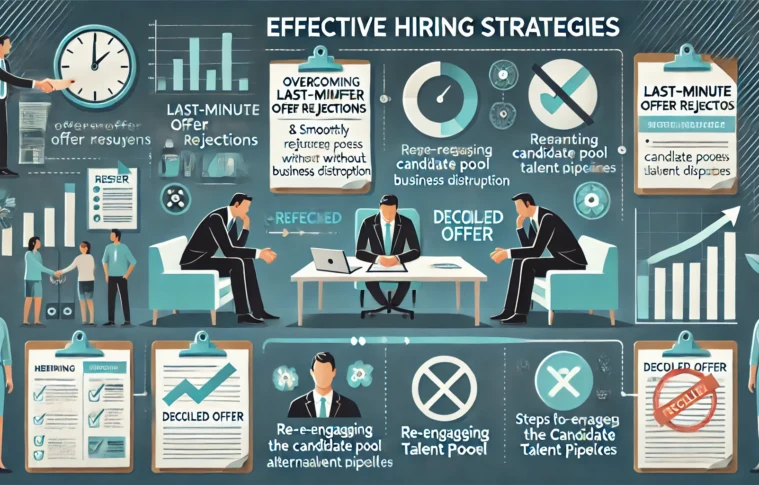 Effective Hiring Strategies: Overcoming Last-Minute Offer Rejections & Restarting Without Business Disruption